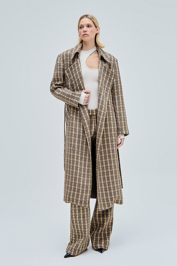 TRENCH COAT TWEED TRICOT CINZA (8362860019939)