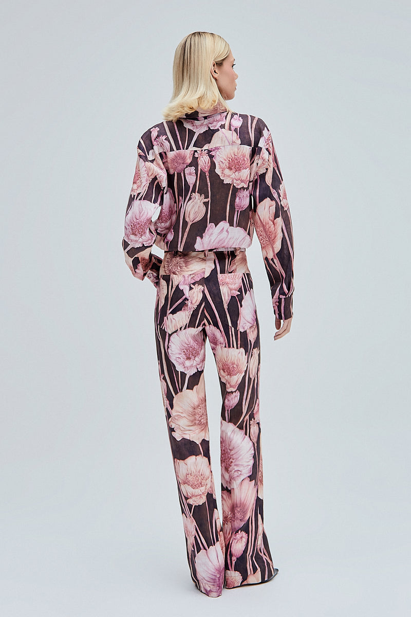 CALÇA LINHO RETA ESTAMPA FLORAL (8362855530723)