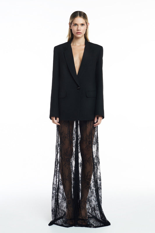 CALÇA PANTALONA RENDA PRETA (8809477112035)