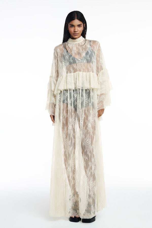 CALÇA PANTALONA RENDA OFF WHITE (8809477079267)