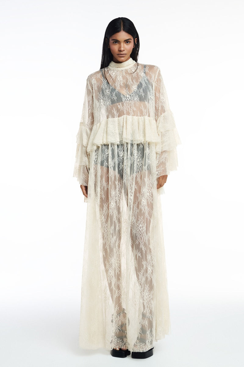 CALÇA PANTALONA RENDA OFF WHITE (8809477079267)