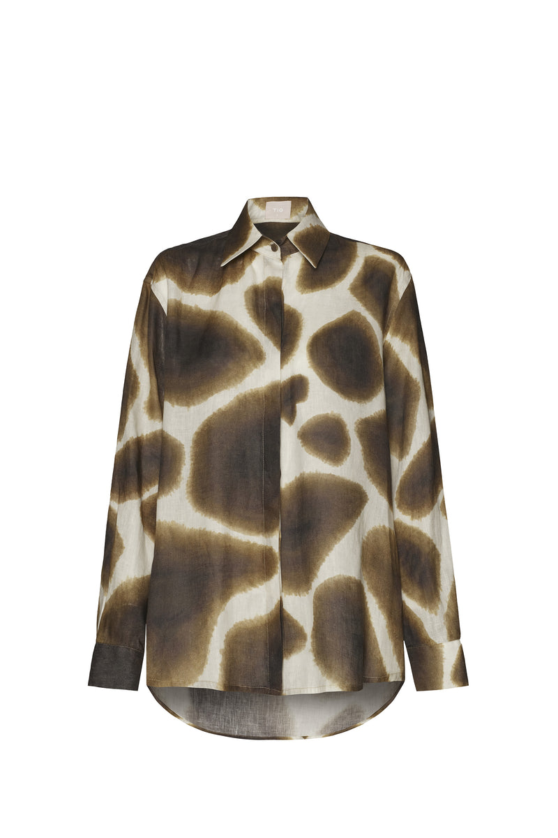 CAMISA LINHO ESTAMPA GIRAFA (8257061290211)