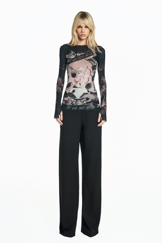 BLUSA MANGA LONGA TULE CUPIDO