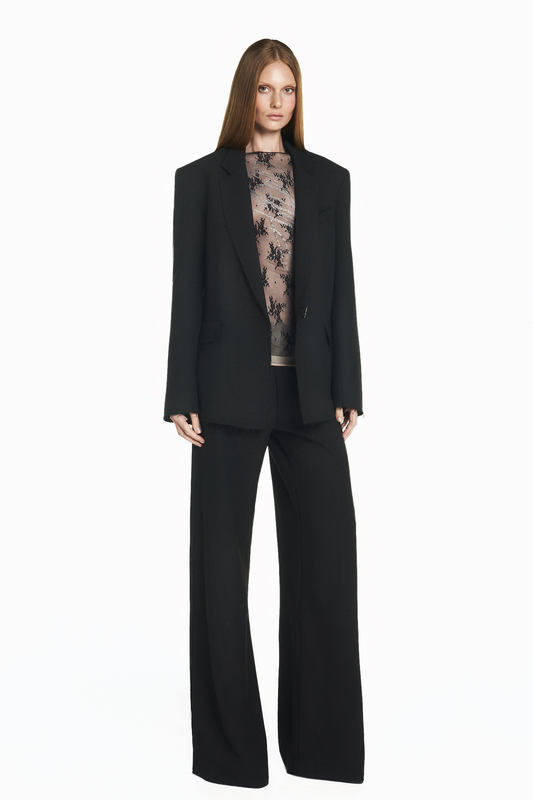 CALÇA ALFAIATARIA A FIO HEAVY PATOU PRETO