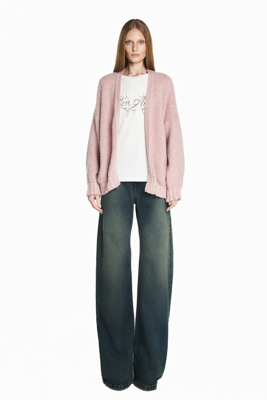 CARDIGAN TRICOT ROSA