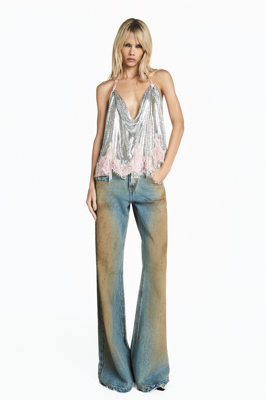 CALÇA JEANS FLARE ASAS