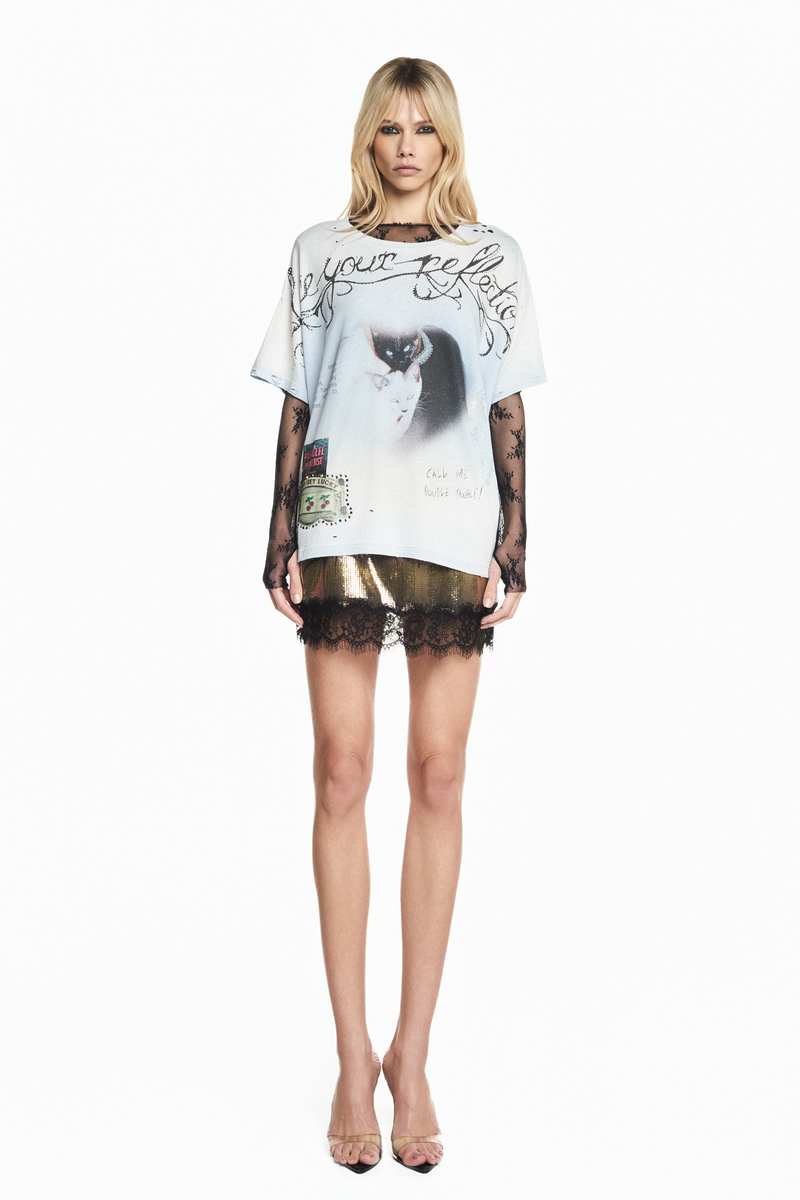 CAMISETA FACE YOUR REFLECTION AZUL CLARO – TIG STORE