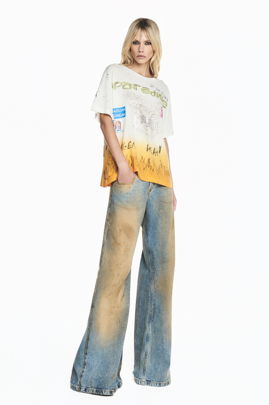 CALÇA JEANS FLARE