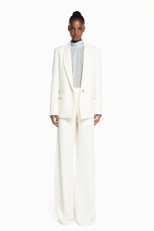 CALÇA ALFAIATARIA CREPE HEAVY PATOU OFF WHITE