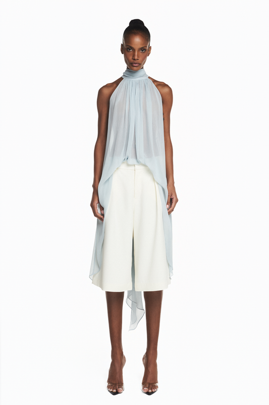 BERMUDA ALFAIATARIA CREPE HEAVY PATOU OFF WHITE