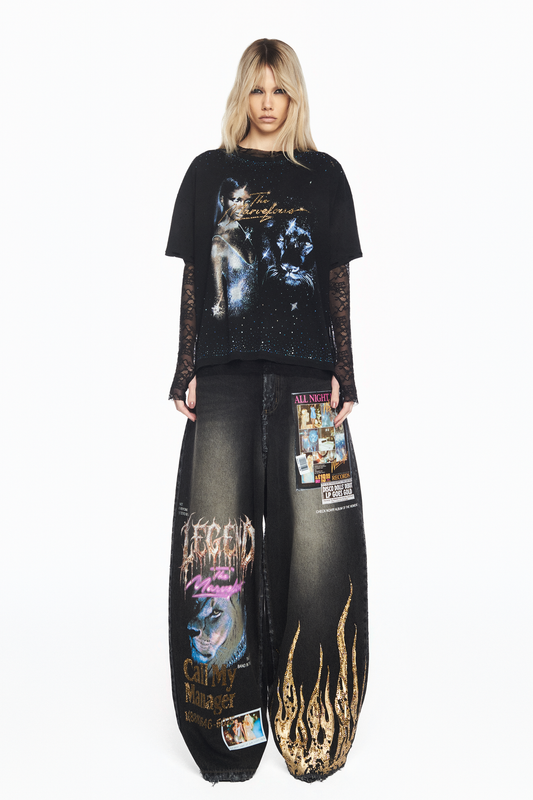 CAMISETA THE MARVELOUS WASHED BLACK