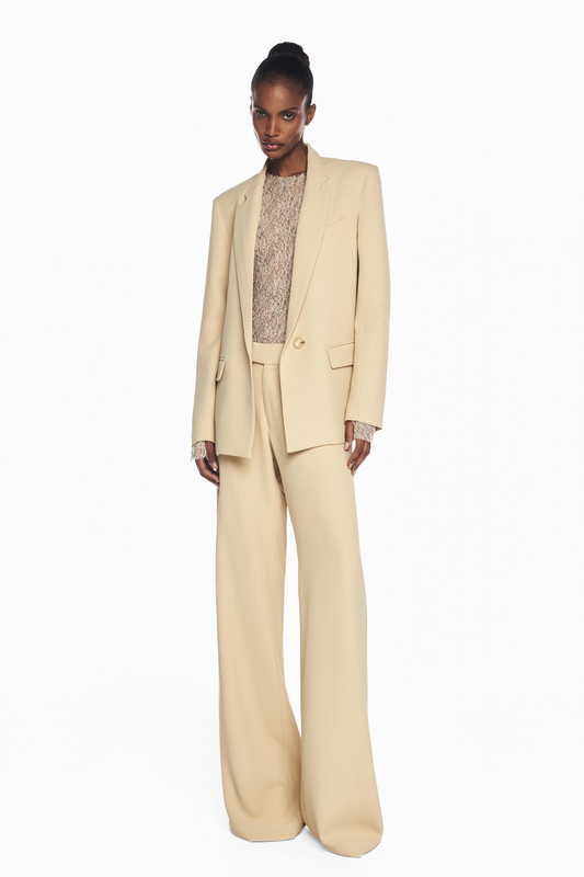 BLAZER ALFAIATARIA CREPE HEAVY PATOU BEGE