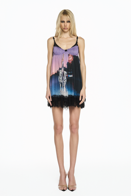 VESTIDO CURTO LINGERIE TULE DÁLMATA BY YOUR SIDE