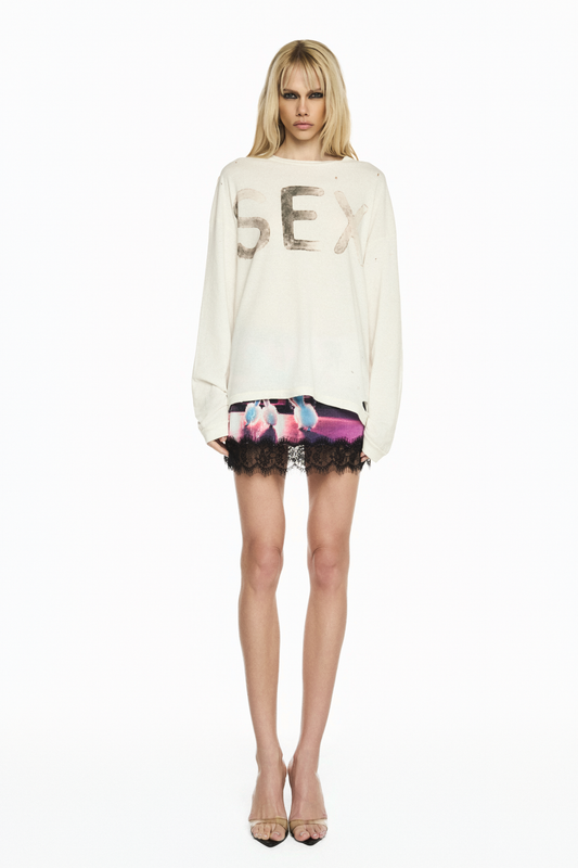 CAMISETA SEX MANGA LONGA OFF WHITE