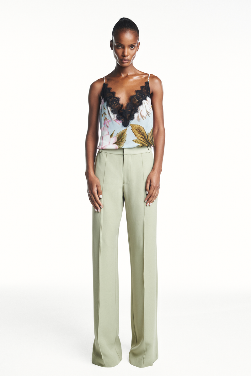 CALÇA ALFAIATARIA PERNA RETA FRISO FRONTAL PATOU HEAVY VERDE MENTA (8980752400611)