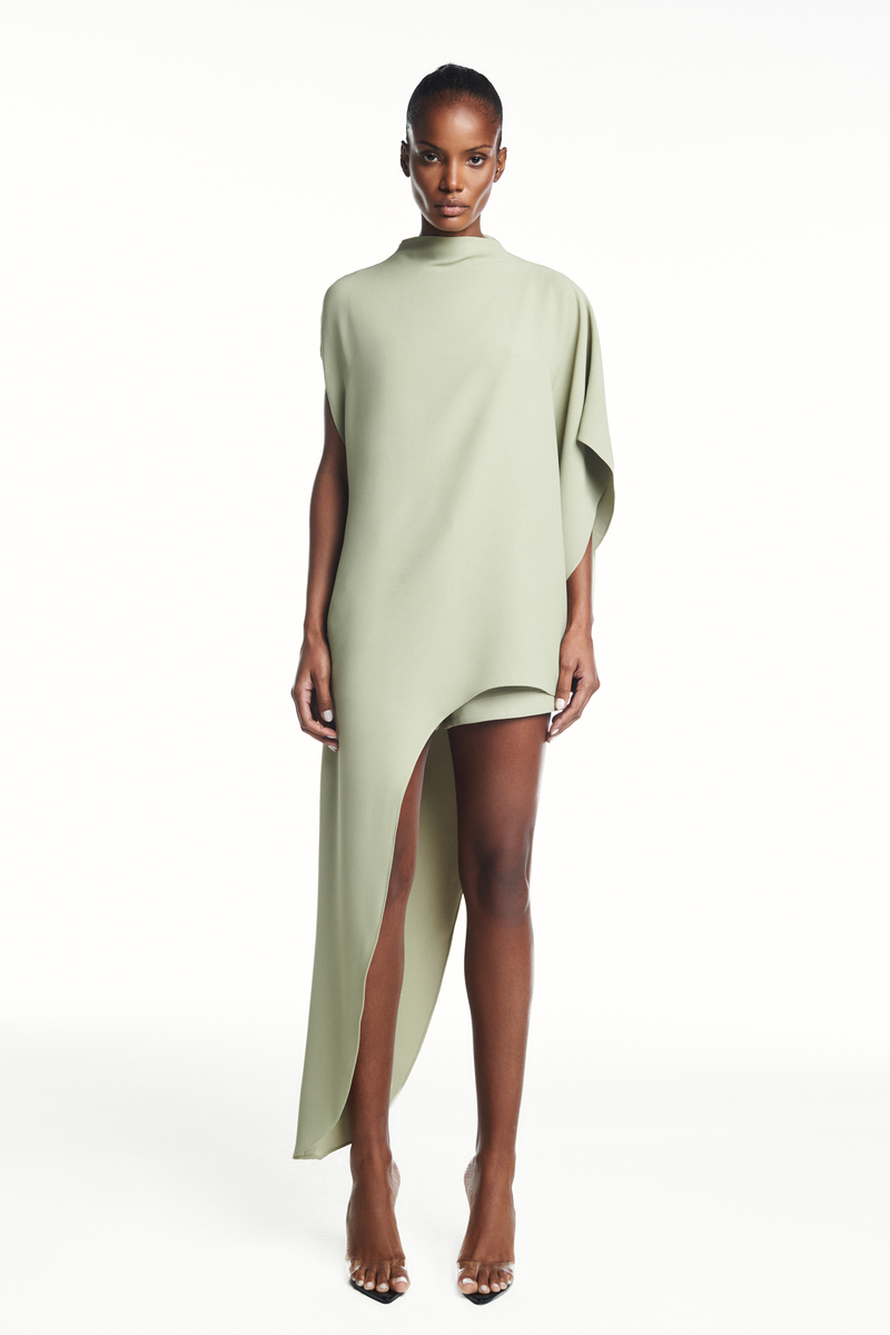 BLUSA KAFTAN ASSIMÉTRICA PATOU HEAVY VERDE MENTA (8980751122659)