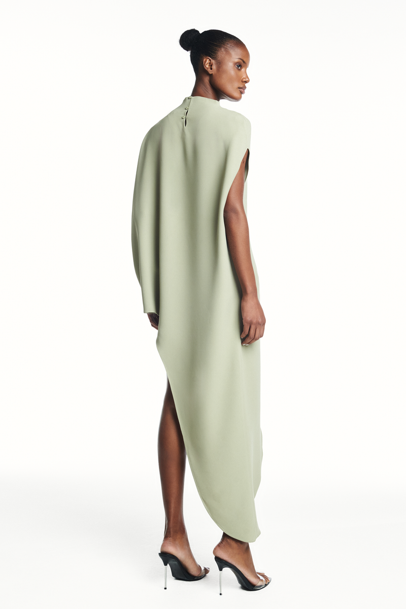 BLUSA KAFTAN ASSIMÉTRICA PATOU HEAVY VERDE MENTA (8980751122659)