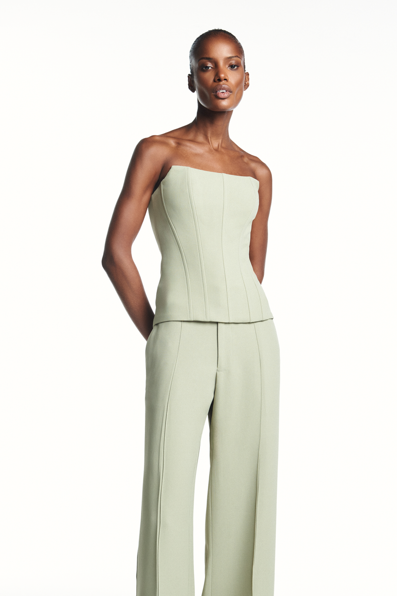 TOP CORSET TOMARA QUE CAIA PATOU HEAVY VERDE MENTA (8980756070627)