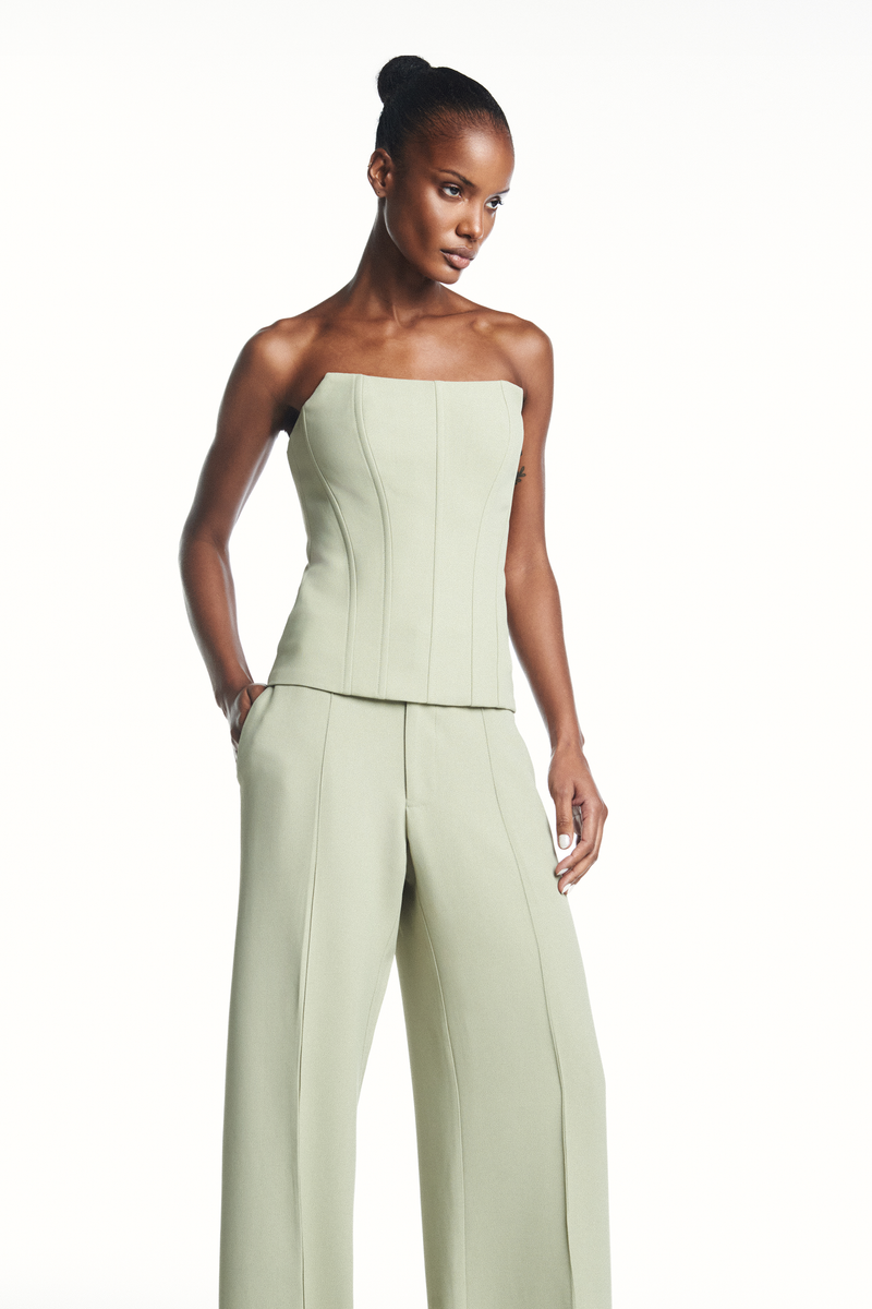 TOP CORSET TOMARA QUE CAIA PATOU HEAVY VERDE MENTA (8980756070627)
