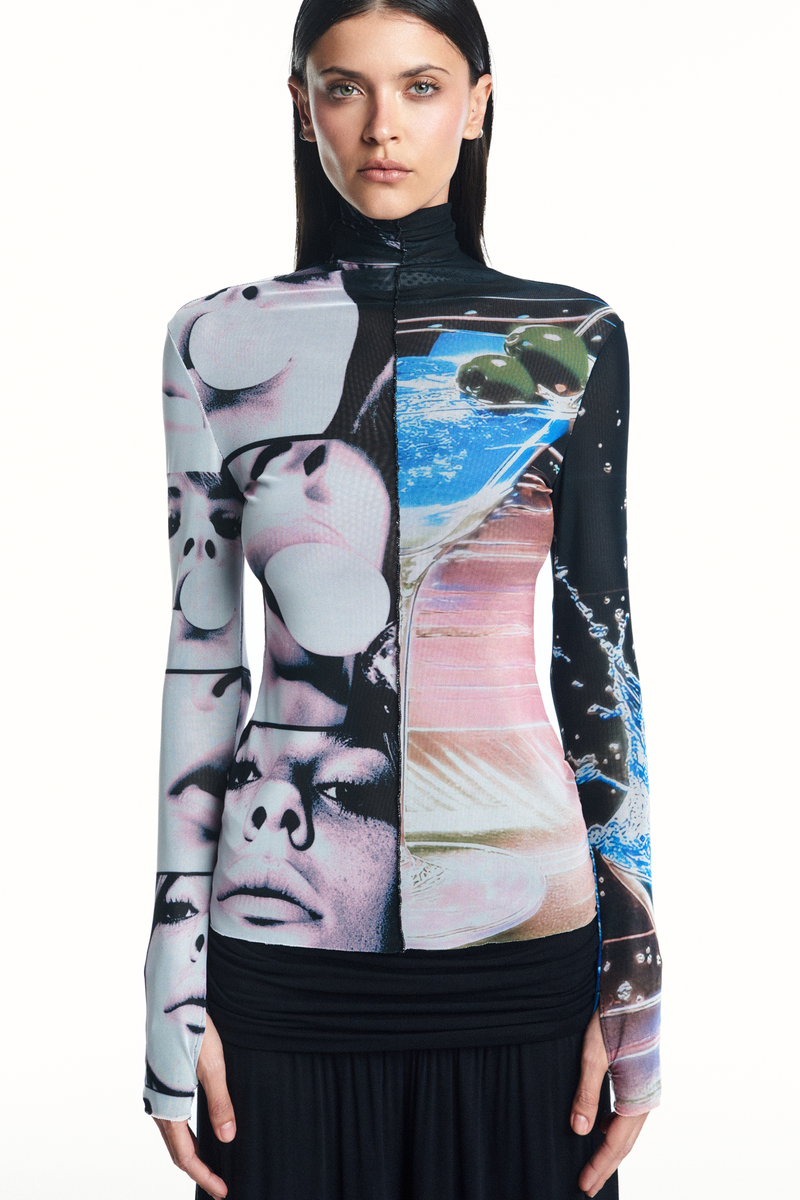 BLUSA GOLA ALTA MANGA LONGA TULE MARTINI POLAROID (8980750401763)