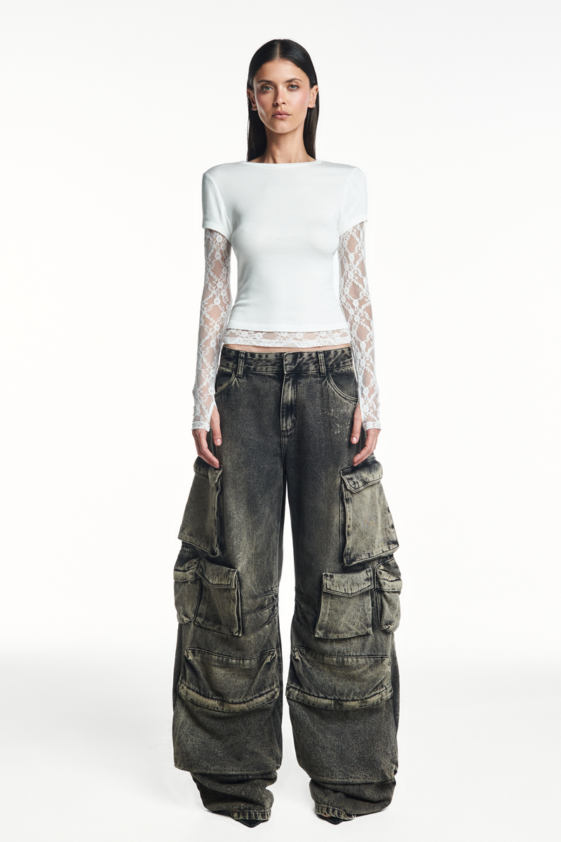 CALÇA JEANS BLACK MÚLTIPLOS BOLSOS (8980760428771)