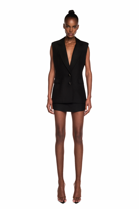 COLETE ALFAIATARIA CREPE HEAVY PATOU PRETO