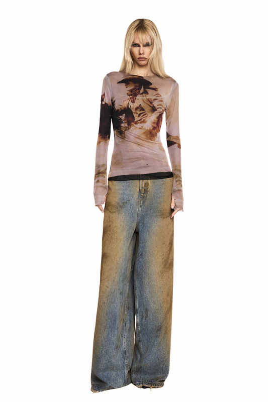 BLUSA MANGA LONGA TULE WILD WEST
