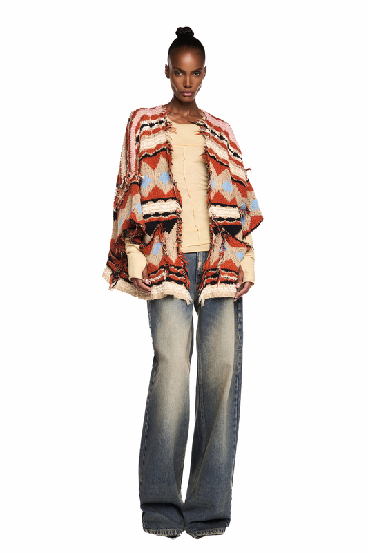 TRICOT IKAT TERRACOTA