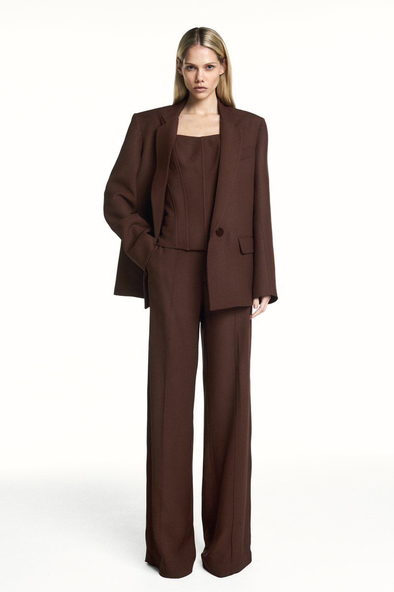 BLAZER ALFAIATARIA PATOU MARROM