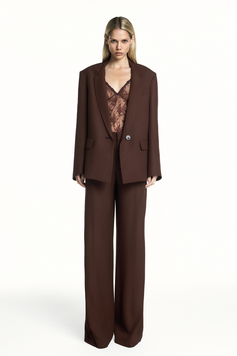 BLAZER ALFAIATARIA PATOU MARROM