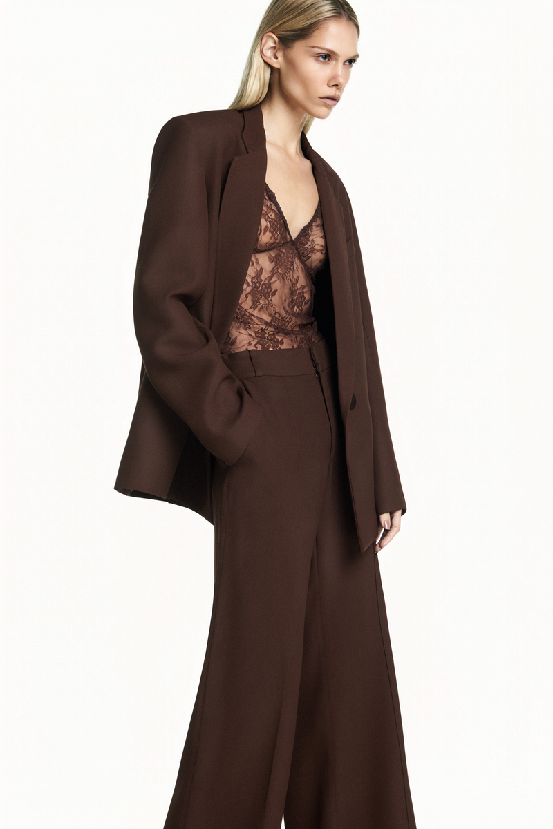 BLAZER ALFAIATARIA PATOU MARROM