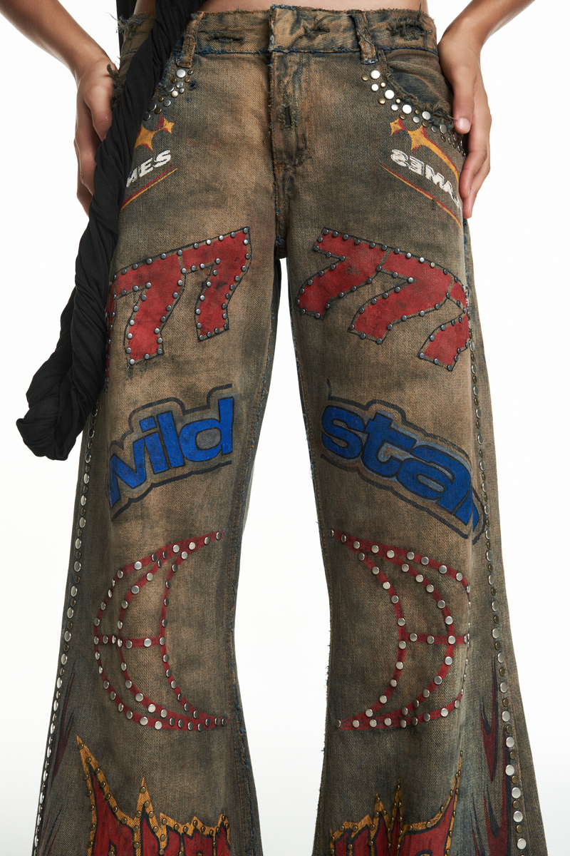 CALÇA JEANS MOTOCROSS