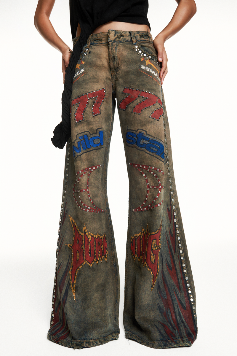 CALÇA JEANS MOTOCROSS