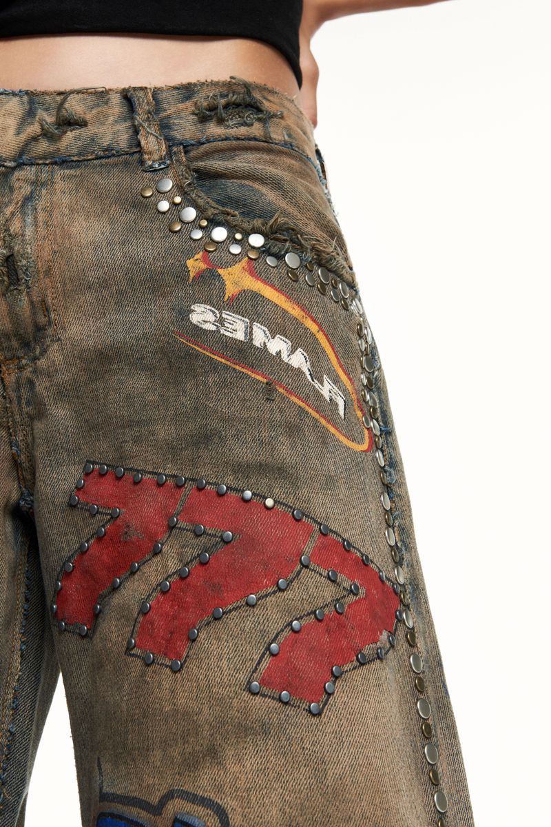 CALÇA JEANS MOTOCROSS