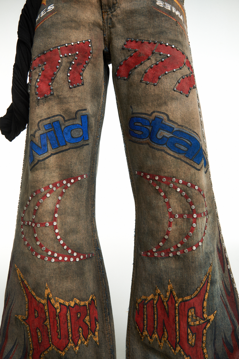 CALÇA JEANS MOTOCROSS