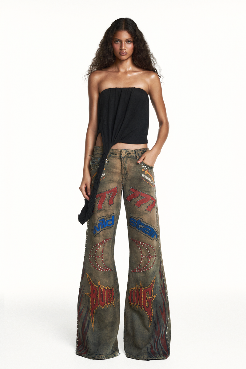 CALÇA JEANS MOTOCROSS