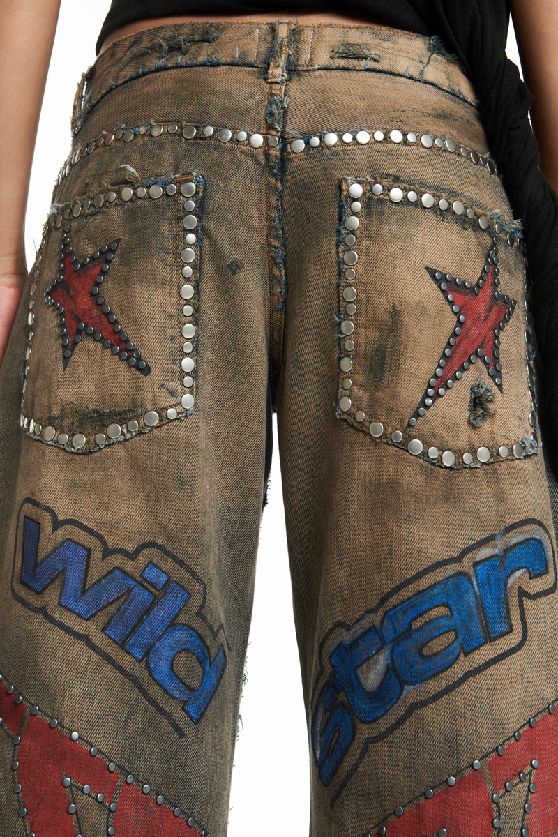 CALÇA JEANS MOTOCROSS
