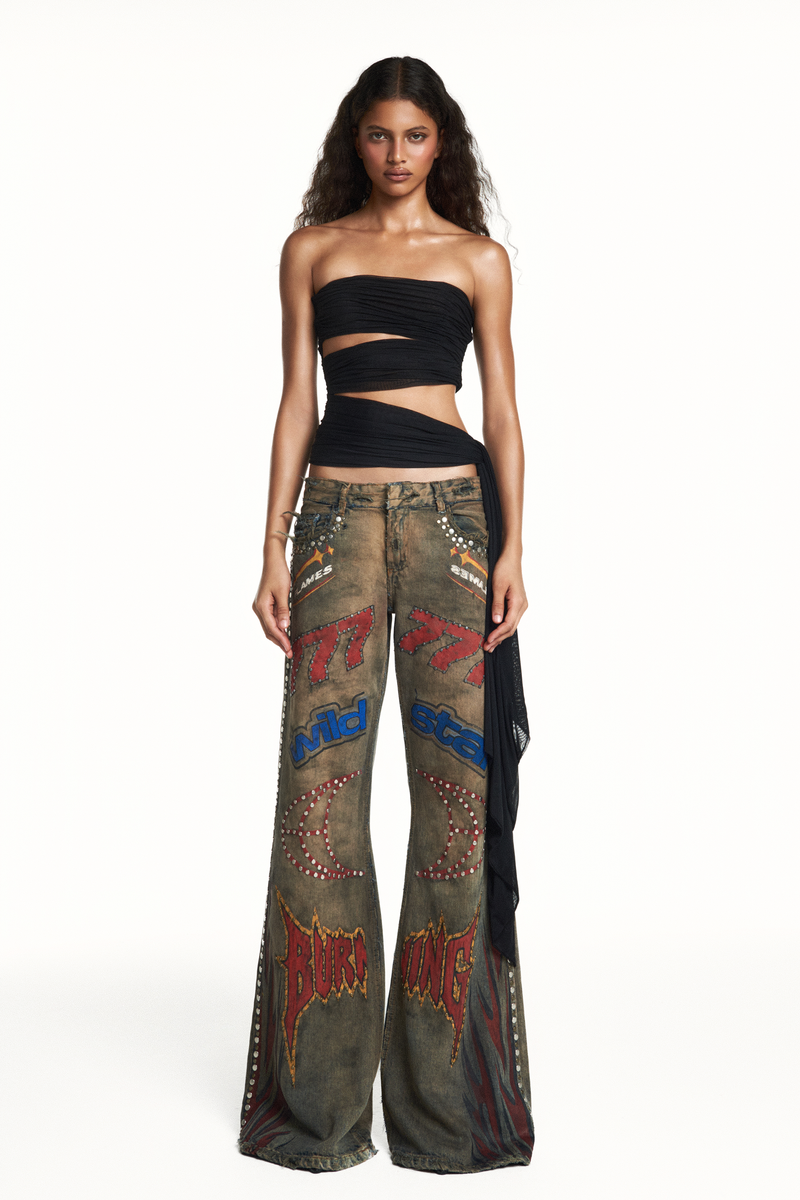 CALÇA JEANS MOTOCROSS