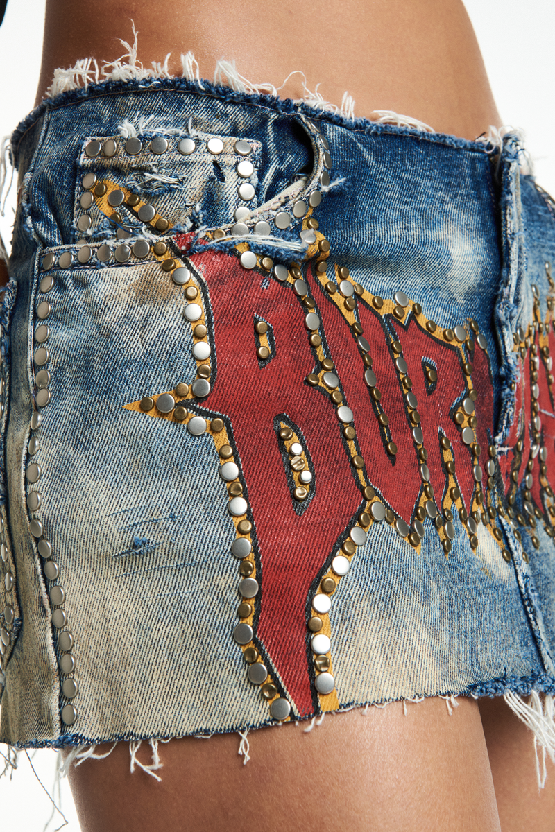 MINI SAIA JEANS MOTOCROSS