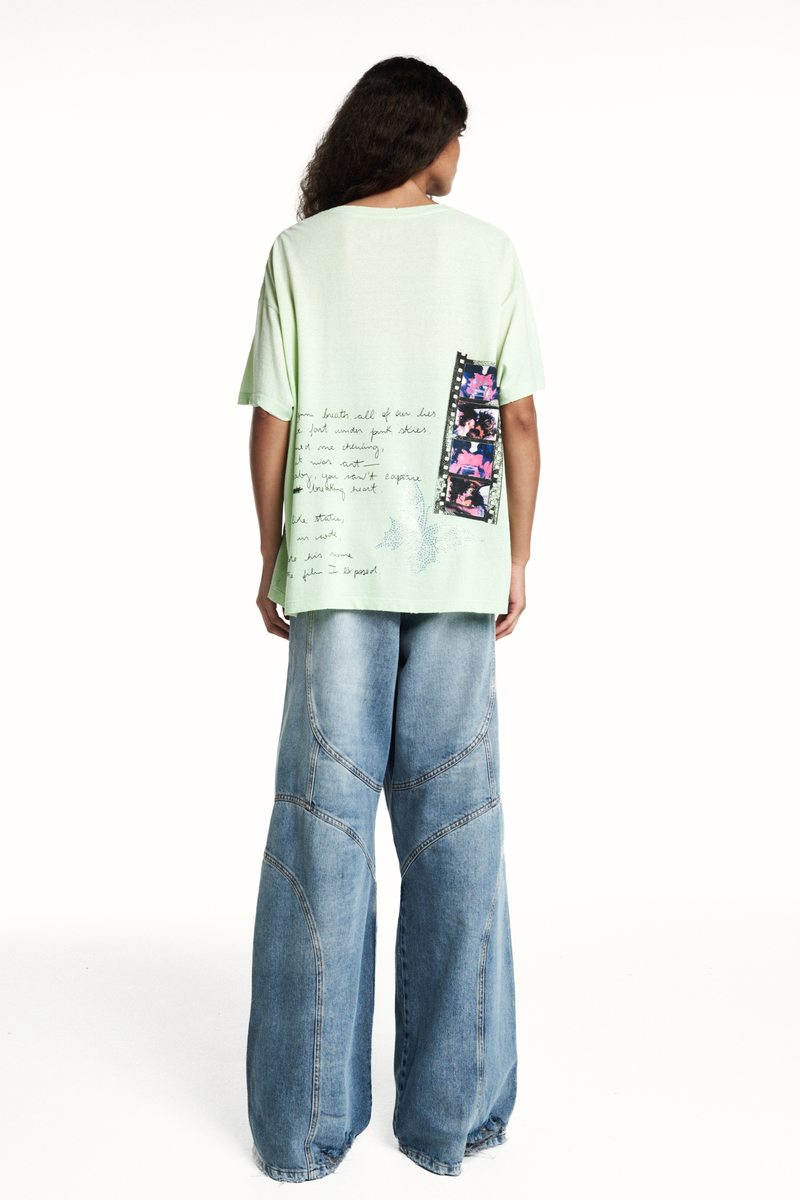 CALÇA JEANS RECORTES