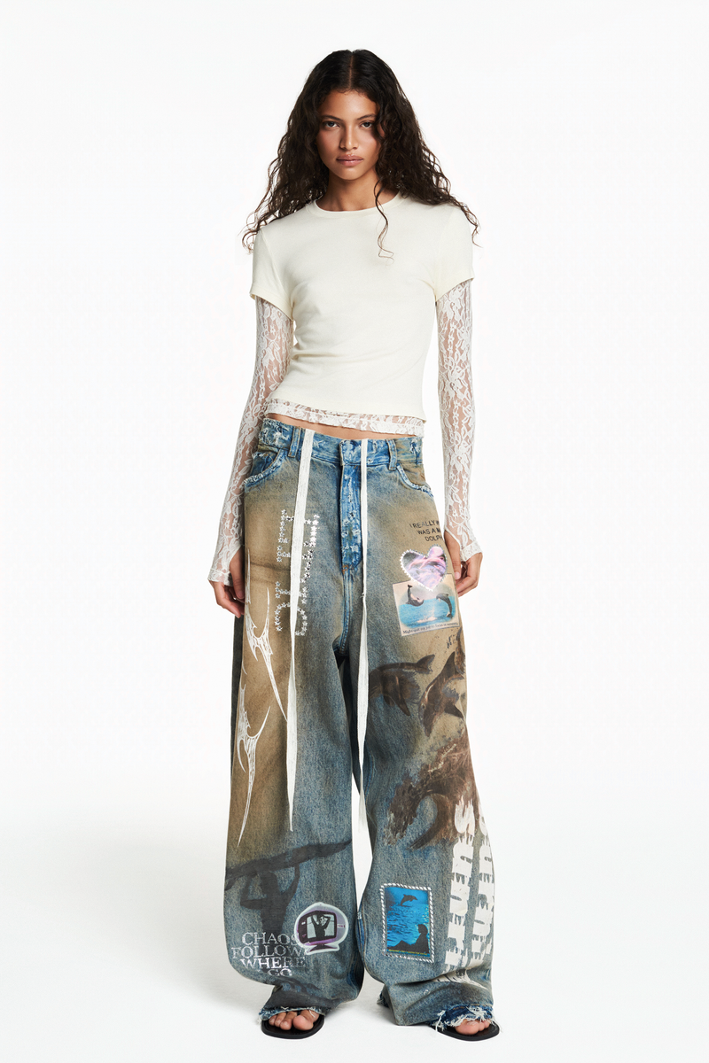 CALÇA JEANS GOLFINHO BURNING SUNRISE