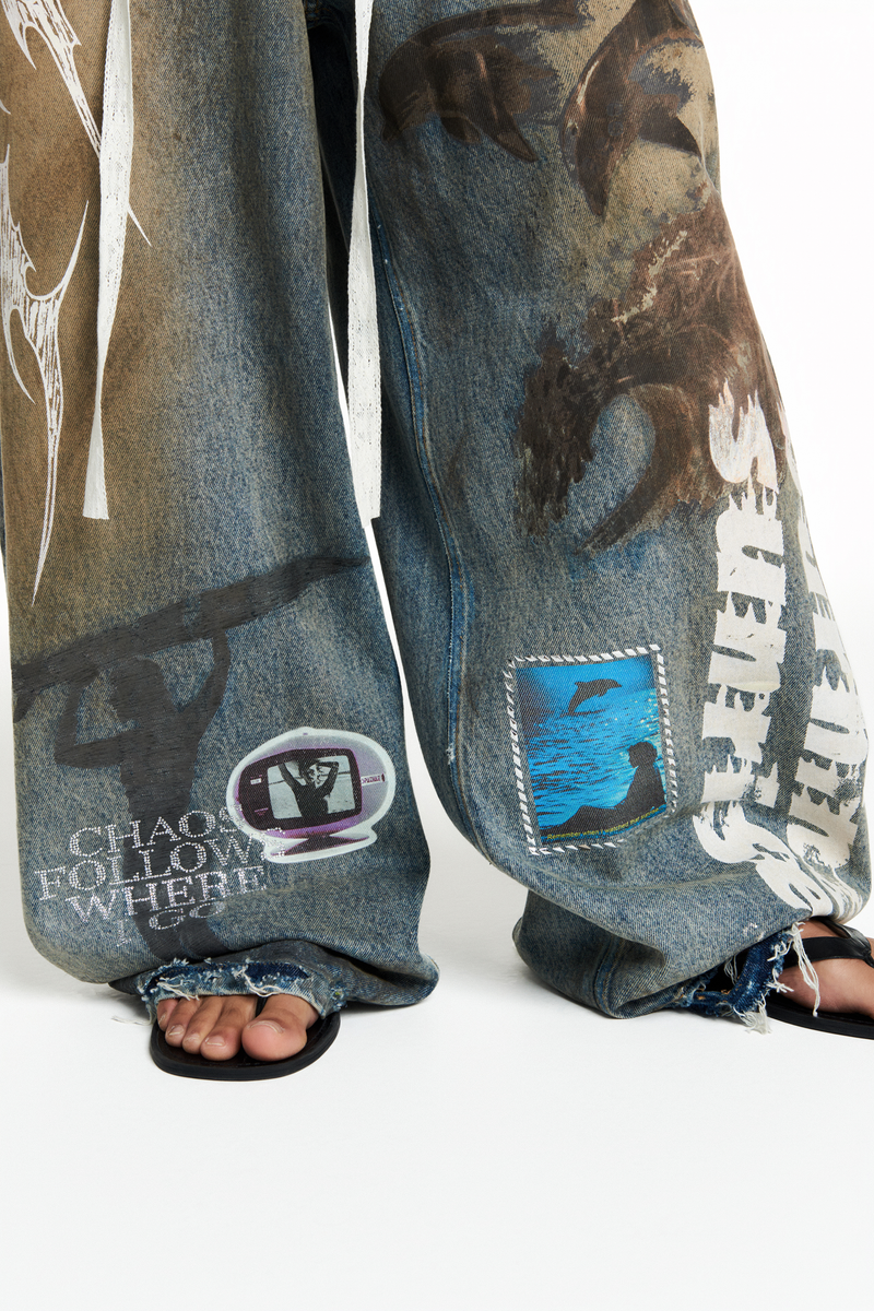 CALÇA JEANS GOLFINHO BURNING SUNRISE