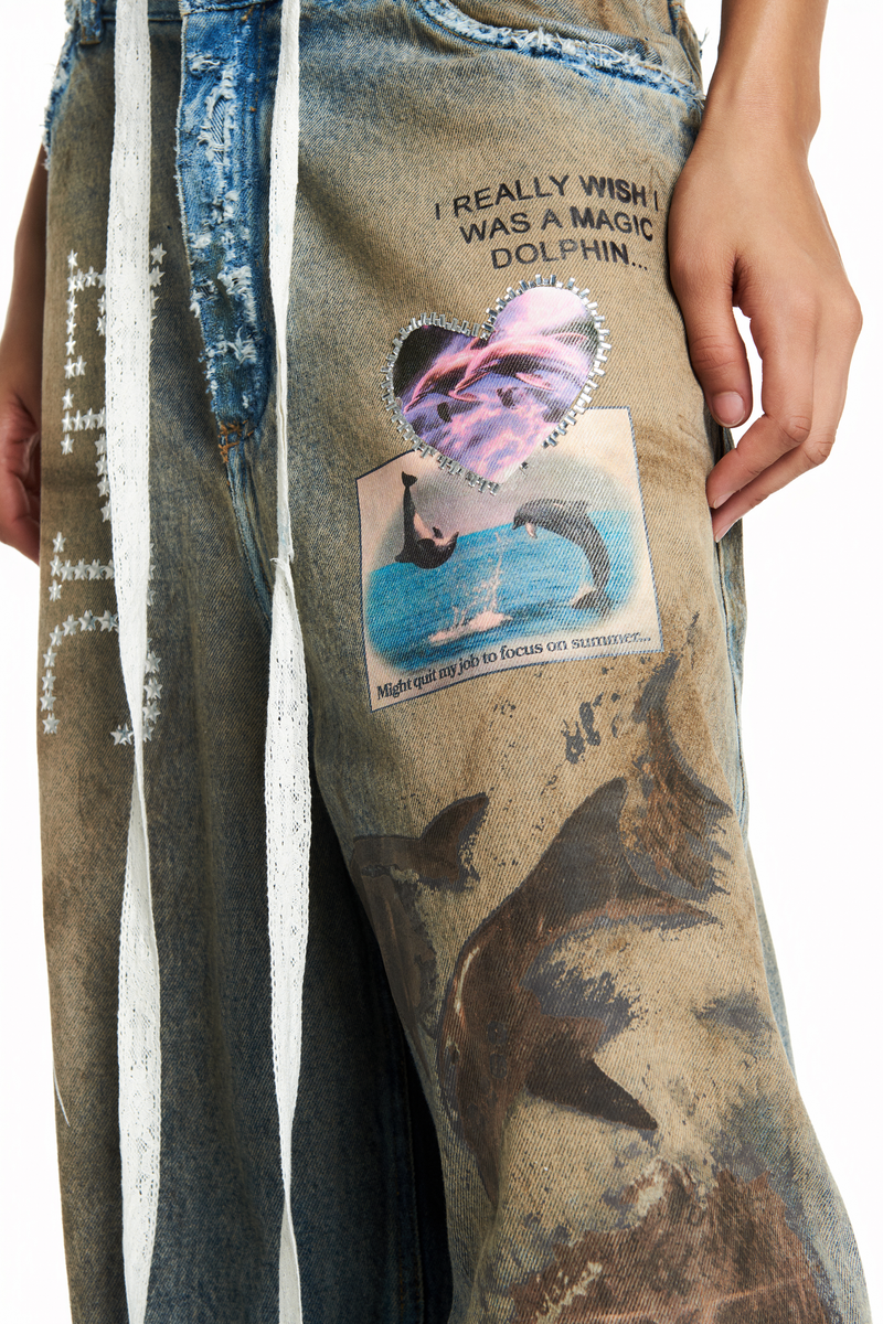 CALÇA JEANS GOLFINHO BURNING SUNRISE