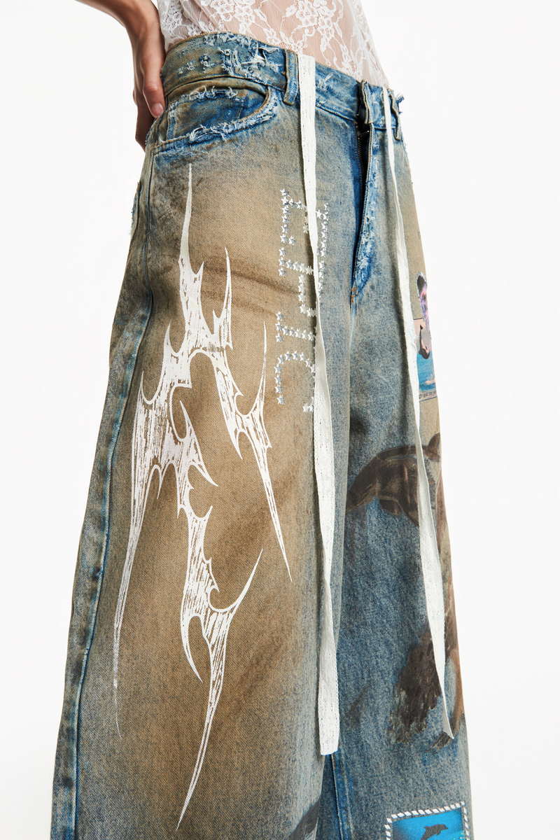 CALÇA JEANS GOLFINHO BURNING SUNRISE