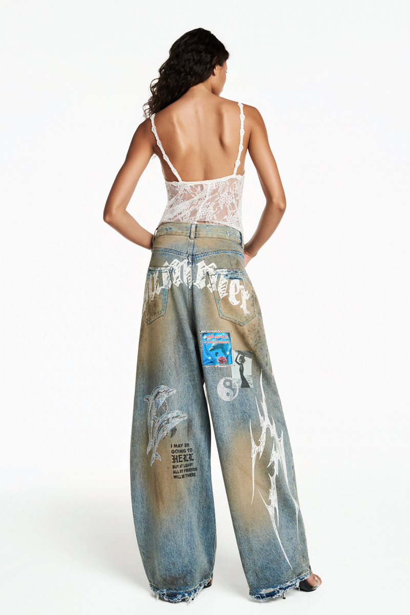 CALÇA JEANS GOLFINHO BURNING SUNRISE