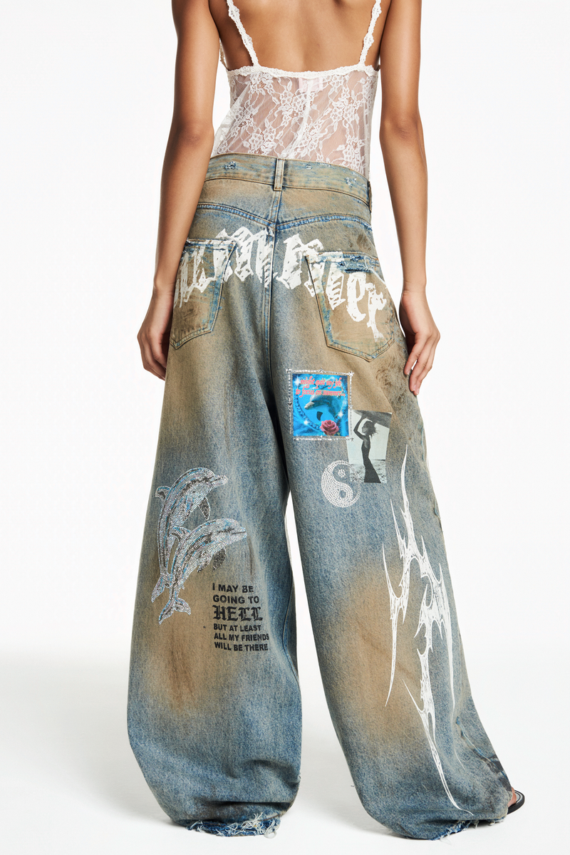 CALÇA JEANS GOLFINHO BURNING SUNRISE