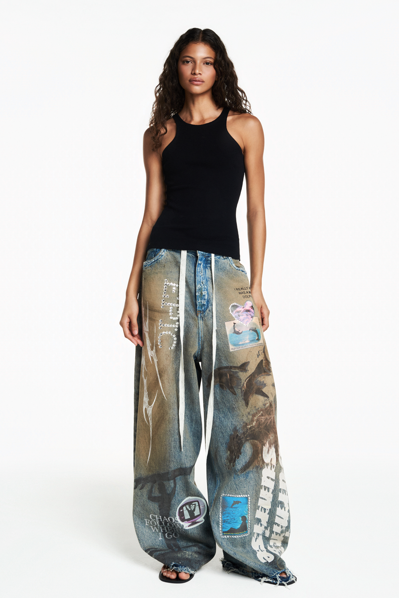 CALÇA JEANS GOLFINHO BURNING SUNRISE