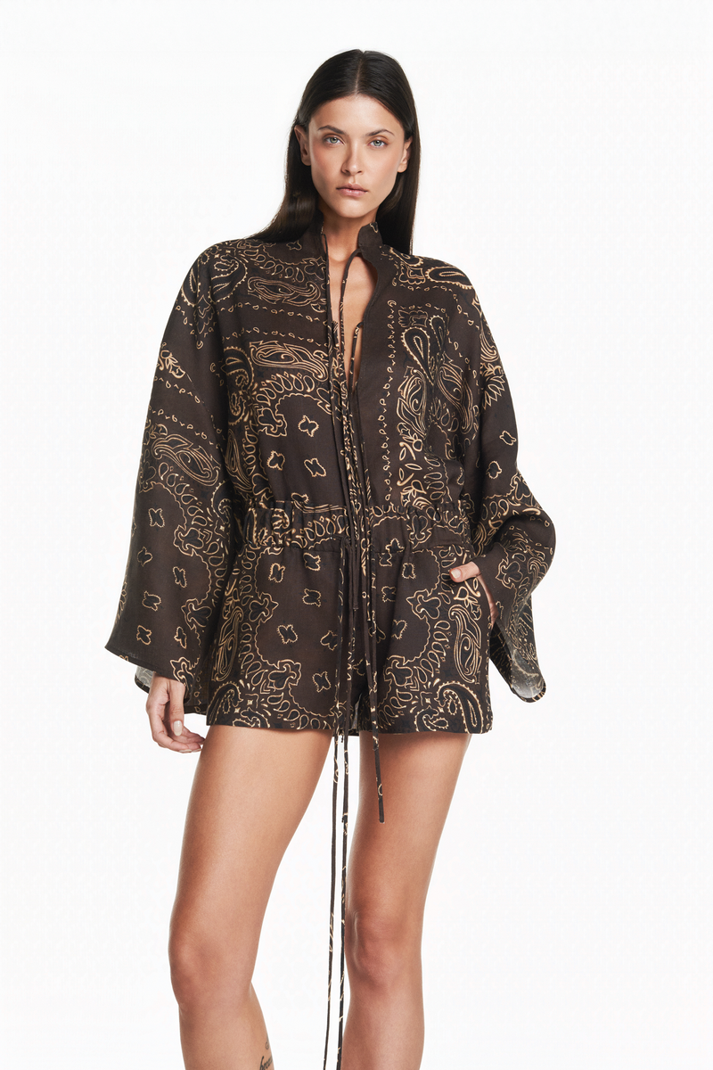 BATA LINHO BANDANA MARROM