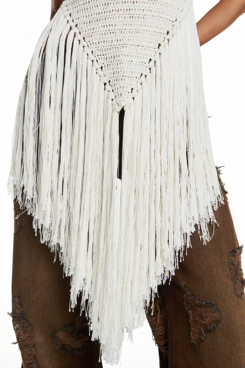TOP CROCHÊ FRANJAS OFF WHITE