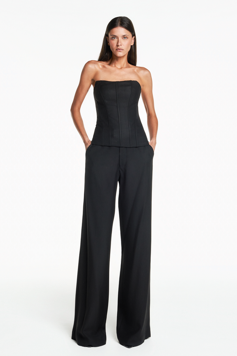 TOP CORSET TOMARA QUE CAIA PATOU PRETO